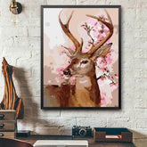 Paint by Numbers for Adults Animals Moose Pink
